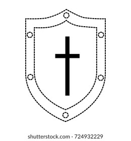 pixelated shield game icon