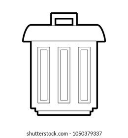 Pixelated Trash Can Stock Vector (Royalty Free) 1050379337 | Shutterstock