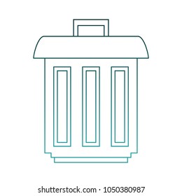 Pixelated trash can