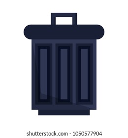 Pixelated trash can