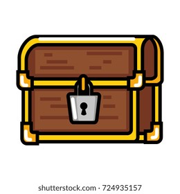 pixelated treasure chest icon