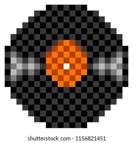Pixelated vinyl icon