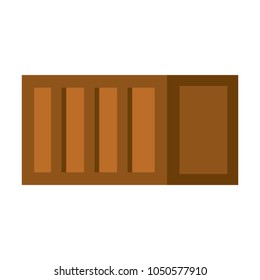 Pixelated wooden box