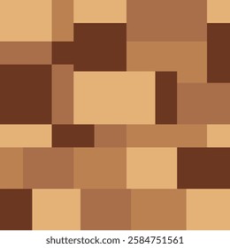 Pixelated Wooden Texture features a blocky, abstract design with varying shades of brown and beige. The structured, digital pattern resembles a stylized wood surface, evoking a Wooden texture