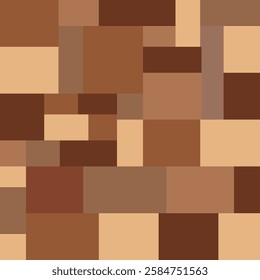 Pixelated Wooden Texture features a blocky, abstract design with varying shades of brown and beige. The structured, digital pattern resembles a stylized wood surface, evoking a Wooden texture