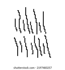 Pixeled shape scribble. Vector illustration