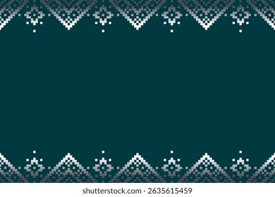 Pixel-inspired blank frame or banner with a digital pattern border. Perfect for invitations, announcements, digital designs, and printable templates.