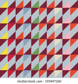 pixelized geometry seamless pattern, vector