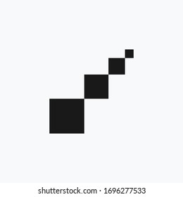 pixel,particle logo design template vector sign