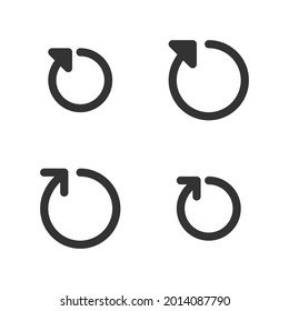 Iconos lineales perfectos para píxeles de flecha de reciclado en dos variantes construidas originalmente en dos cuadrículas base de 32 x 32 y 24 x 24 píxeles para una escala fácil. En versiones de un solo color. trazos editables	