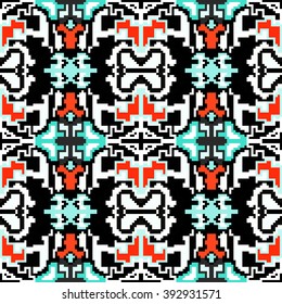 pixels abstract geometric background vector illustration