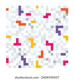 Pixels Background colorful seamless pixels