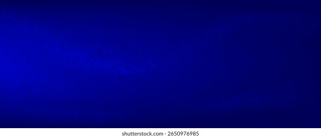 pixels with blue-black gradient, abstract background pattern, walls and floors reflecting neon light,