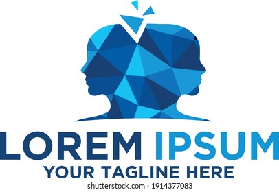 Pixel-Logo für Gehirn und Geist