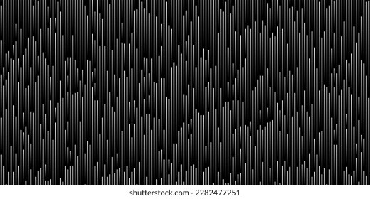 Pixels Flying Up Matrix. Pixel Abstract Mosaic Gradient Design Background. Monochromatic Abstract Background. Vector Illustration.