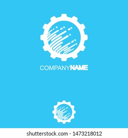 Pixels Gear logo designs concept vector, Bright Mechanic logo template, best Repair logo symbol