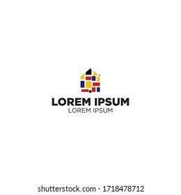 Pixels Home Property icon design