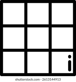 pixels icon. Thin Linear Style Design Isolated On White Background