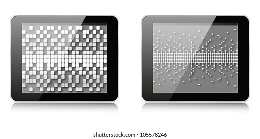 Pixel-Abbildung auf Tablette