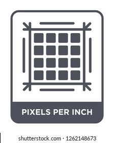 pixels per inch icon vector on white background, pixels per inch trendy filled icons from Technology collection, pixels per inch simple element illustration