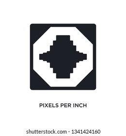 pixels per inch isolated icon. simple element illustration from technology concept icons. pixels per inch editable logo sign symbol design on white background. can be use for web and mobile