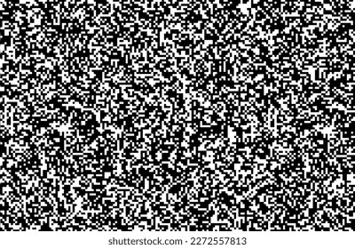 The pixels are scattered. Vector monochrome style. Abstract random squares, background.  Monochrome style.Abstract shapes made of squares. 