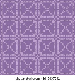 Pixels. Seamless knitted pattern. Norwegian drawing. A warm sweater. Vector illustration for web design or print.
