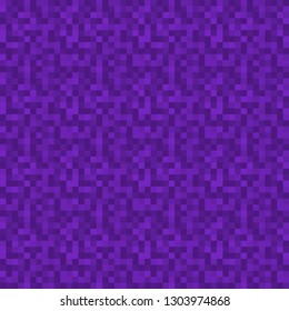 Pixels Seamless Pattern - Purple pixelated pattern design