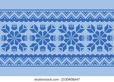 Pixels seamless pattern,Art design, Floral 