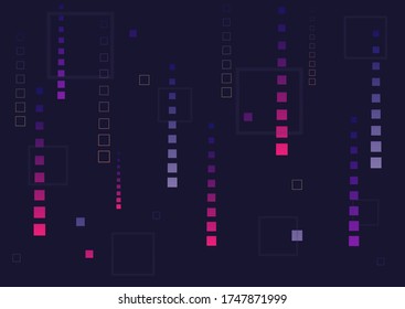 Pixels that fall like rain. Vector Background. Abstract design template for brochures, flyers, magazine, business card, banners, headers, book covers.