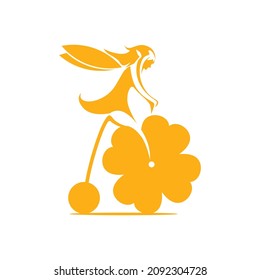 PIXIE FLORIST LOGO, Simple and Modern, 10 EPS Vector