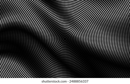 Fondo de energía abstracto pixilado. Efecto Semitono. Vector Imagen.