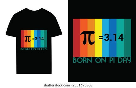 Piy day t-shirt design vector graphics, T-shirt Design Bundle. Math T shirt design. funny pi day t shirt graphic design shirt for mam and women.