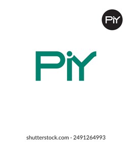 Piy Logo Letra Monograma Diseño