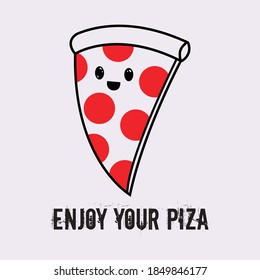 Piza logo vector design illustration
