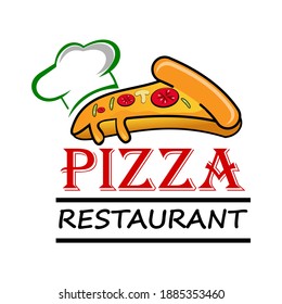Pizaa Restaurant Logo Template Illustration Stock Vector (Royalty Free ...