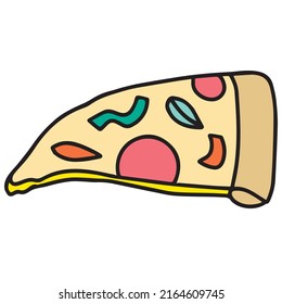 pizza Abstract doodles element. best seller doodles element