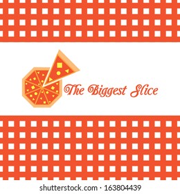 Pizza advertisement template vector illustration