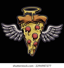 Pizza Angel Wings and Halo