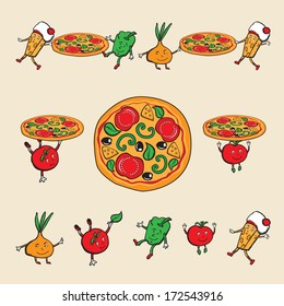 pizza background for pizzeria