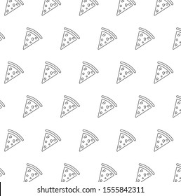 pizza background Seamless. food background vector black 