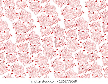 pizza background vector