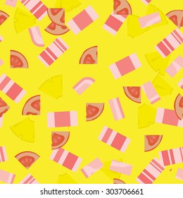 pizza background vector illustrator