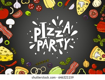 Pizza background for Your design