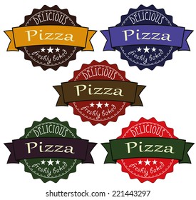 Pizza badges  EPS10