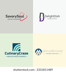 Pizza and bar restaurant logo template