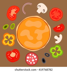 12,139 Pizza toppings Stock Vectors, Images & Vector Art | Shutterstock