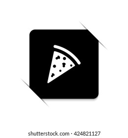 Pizza  - black vector icon