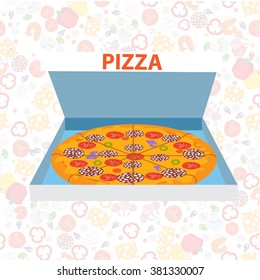 Pizza in a box.