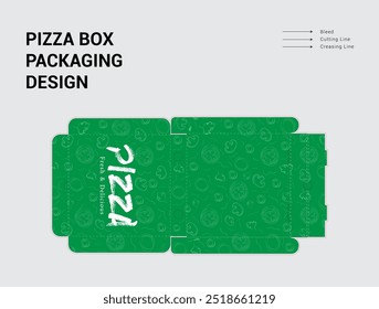 Pizza Box Design, Pizza Box Packaging Design, Abstract Vector Packaging Design, Ready For Print.